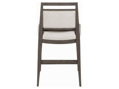 Cohesion Program - Wood Nico Upholstered Counter Stool - Dark Brown