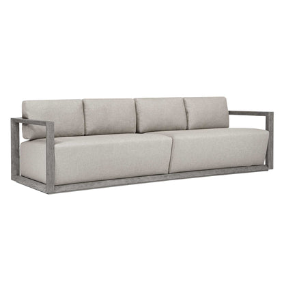 Remsen - Outdoor Large Sofa - Weathered Gray / Dove