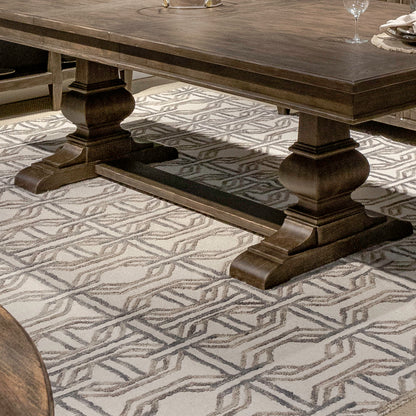 Paradise Valley - Trestle Table Base - Saddle Brown