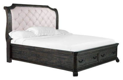 Bellamy - King Sleigh Bed Headboard - Peppercorn