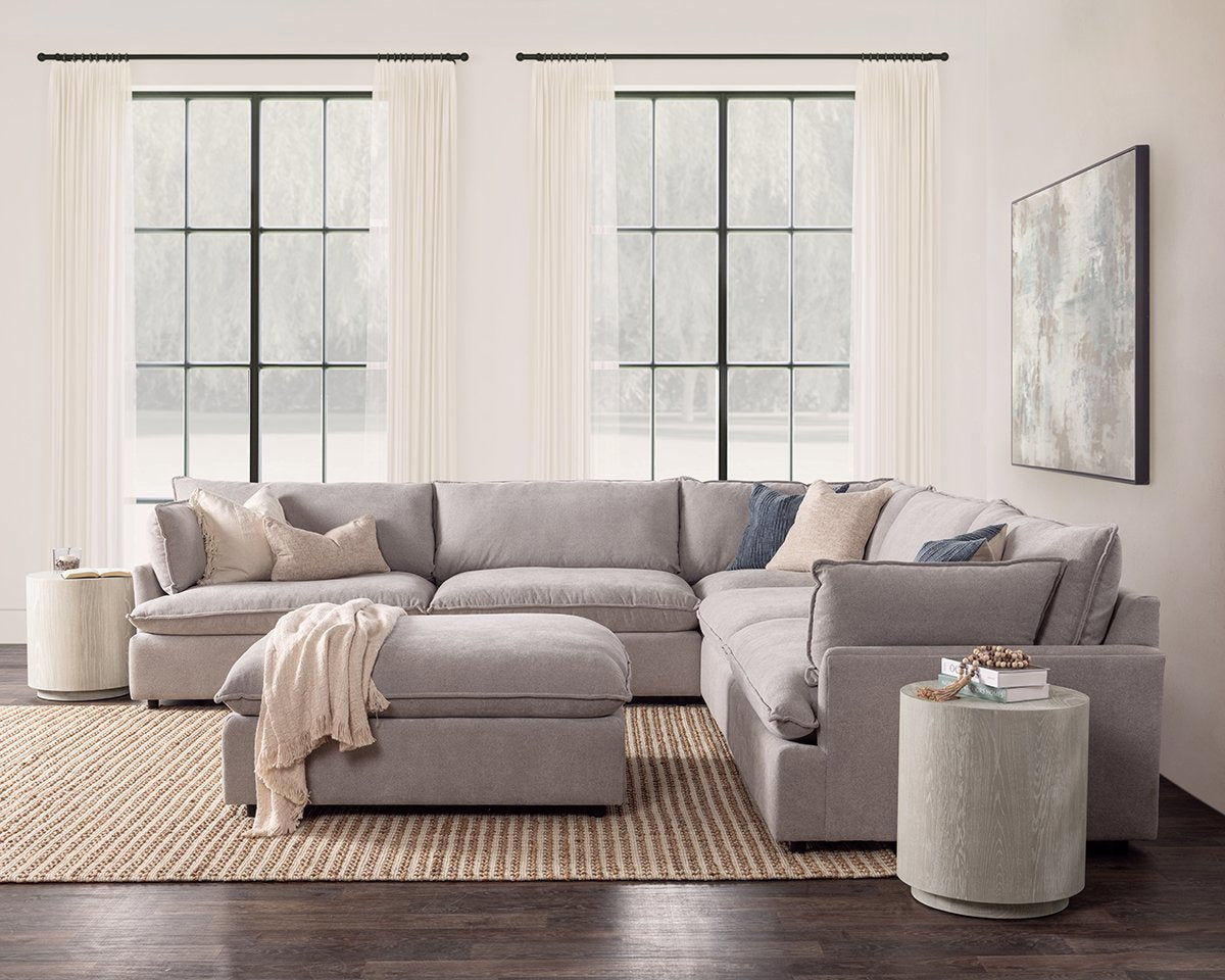Caplan - 6 Piece Modular Sectional With Ottoman