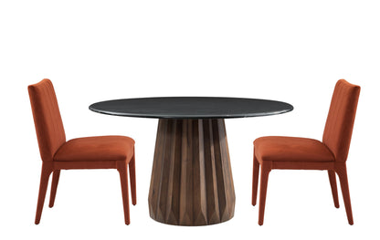 Jennings - Dining Table Top - Natural Black Marble