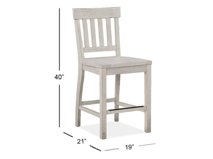 Bronwyn - Counter Chair (Set of 2) - Alabaster