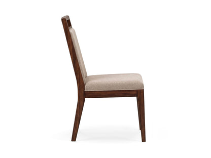 Reena - Upholstered Side Chair (Set of 2) - Rich Brown / Beige