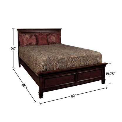 Tamarack - 3/3-4/6 Twin/Full Side Rails - Brown Cherry