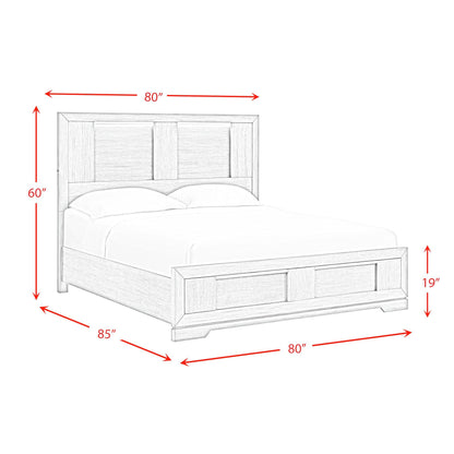 Kelis - Panel Bedroom Set With LED