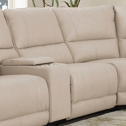 Whitman - Powered By Freemotion Power Cordless Armless Recliner - Verona Linen