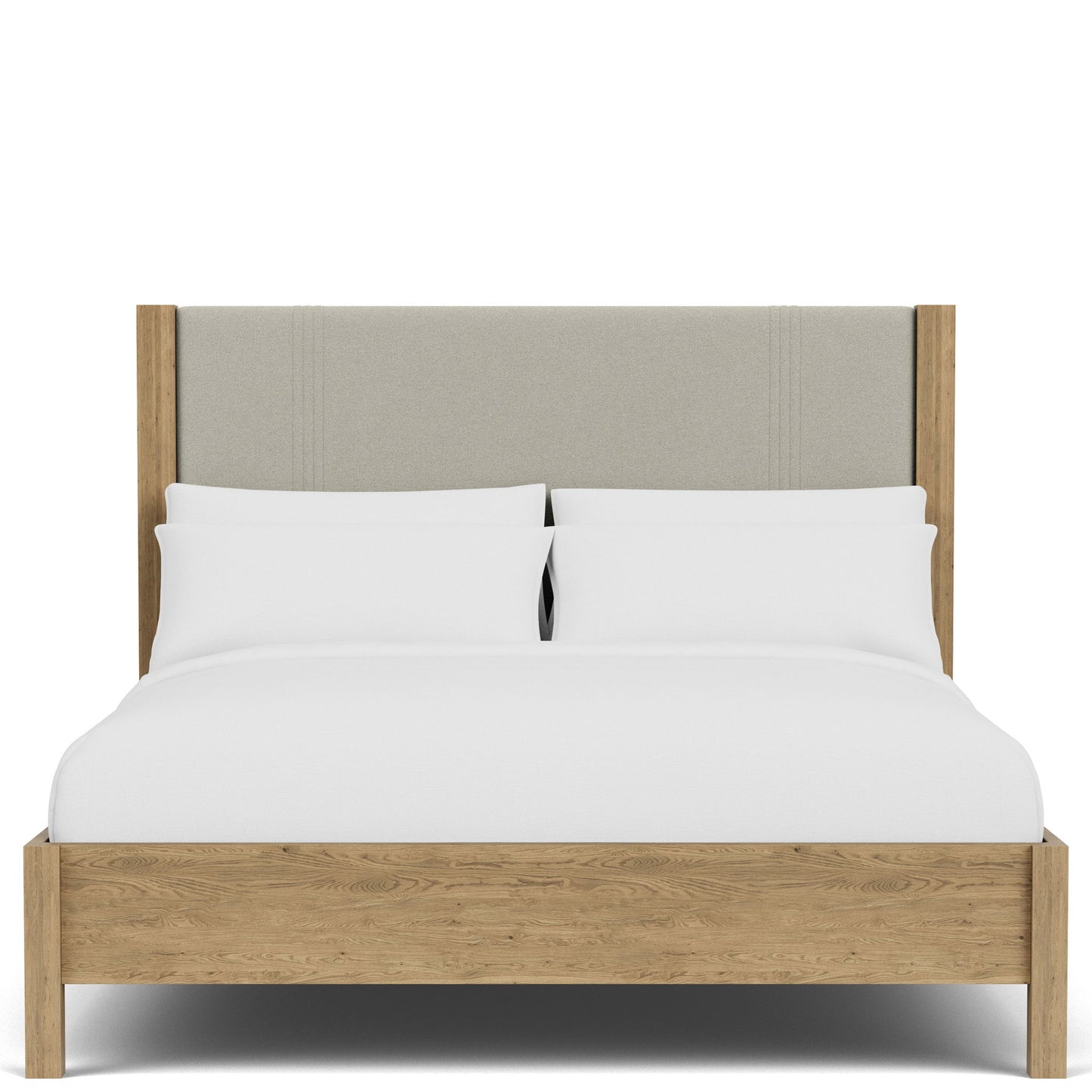 Davie - Full / Queen Upholstered Headboard - Light Brown