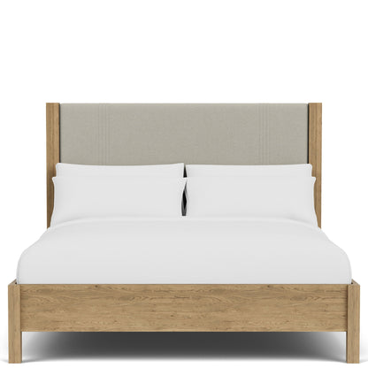 Davie - King / California King Upholstered Headboard - Light Brown