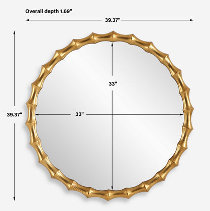 Nacala - Round Mirror - Gold