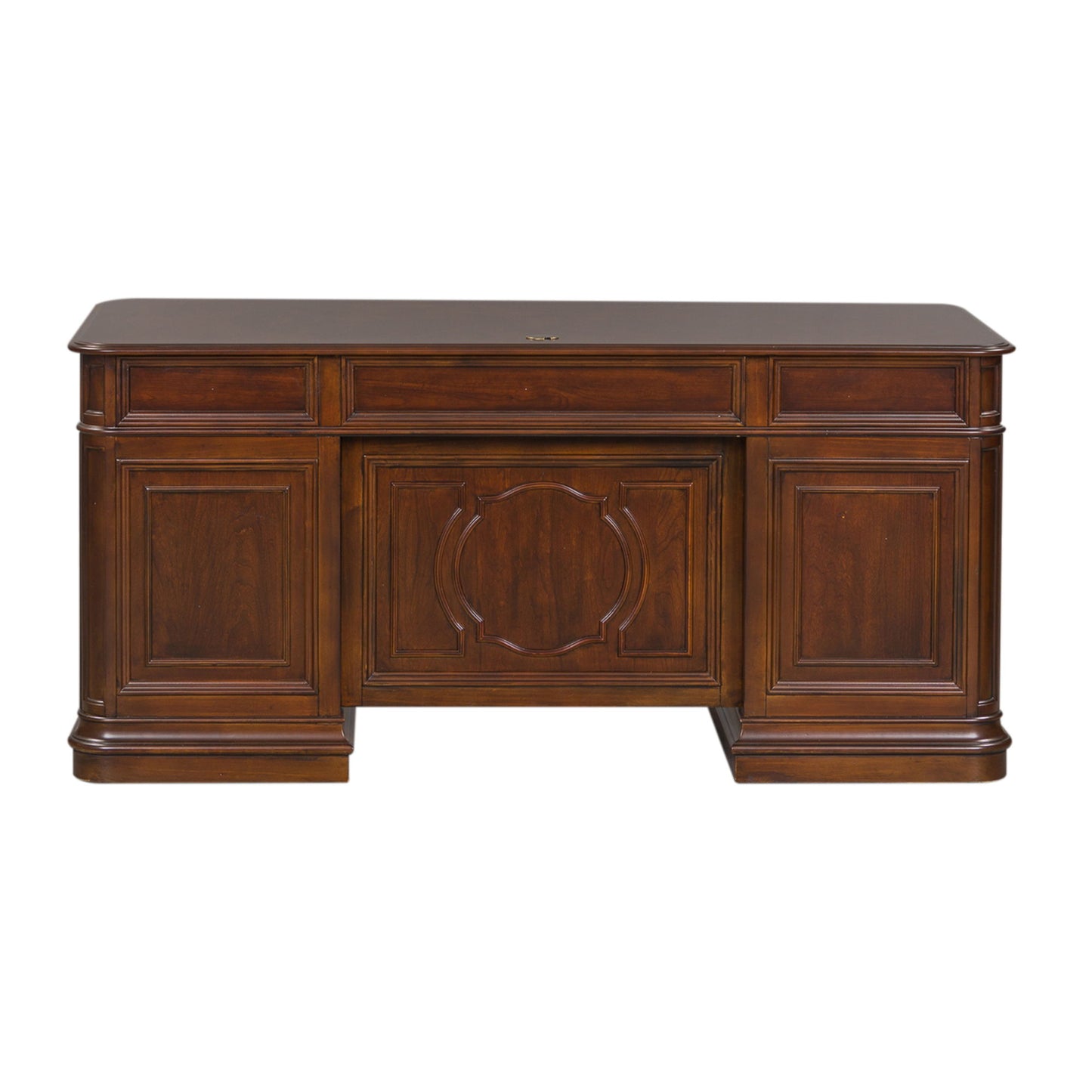 Brayton Manor - Jr Executive Desk Top - Cognac