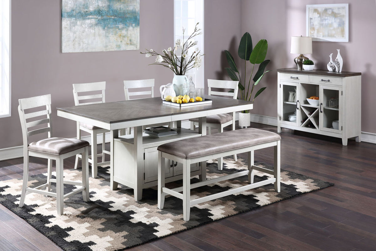 Richland - Counter Table Bottom - White