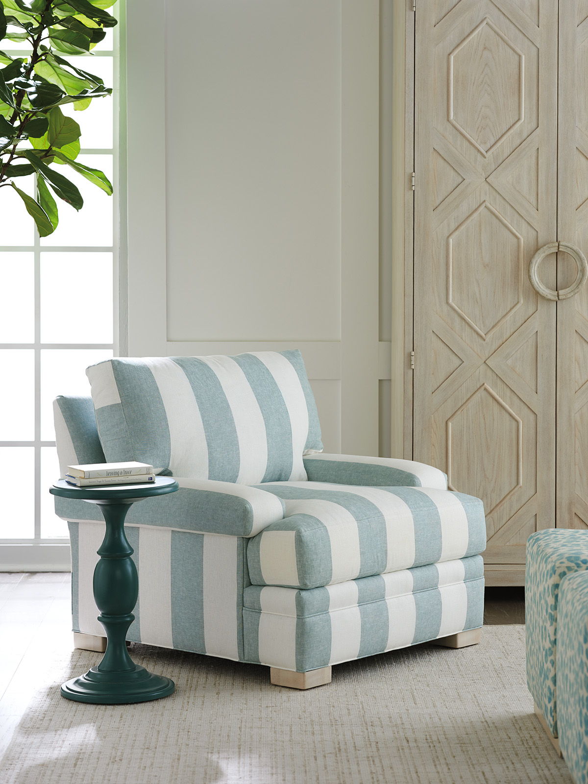 Barclay Butera Upholstery - Maxwell Chair - Light Blue