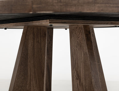 Balam - Round Table Top - Dark Brown