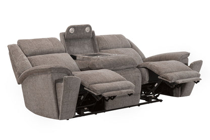 Colton - Power Zero Gravity Sofa With Drop Down Table And Immersive Audio P3 - Branson Tweed