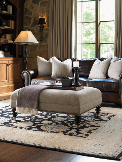 Kingstown - Cooper Cocktail Ottoman - Dark Brown