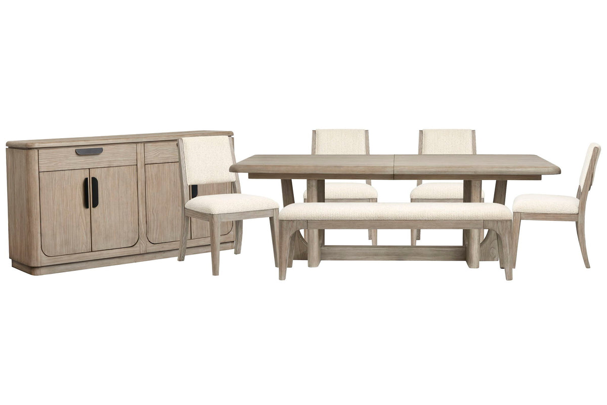 Braelyn - Extendable Trestle Dining Table Set