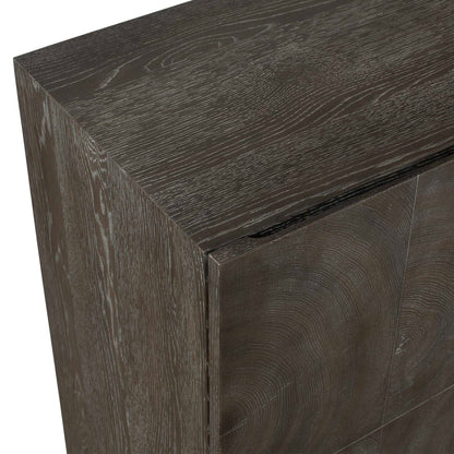 Phineas - 3 Door Modern Cabinet - Woodtone