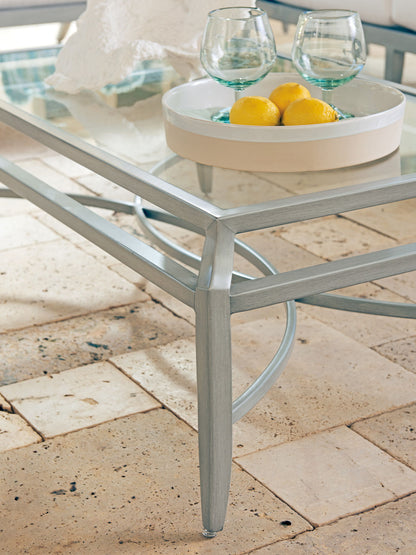 Silver Sands - Rectangular Cocktail Table - Pearl Silver