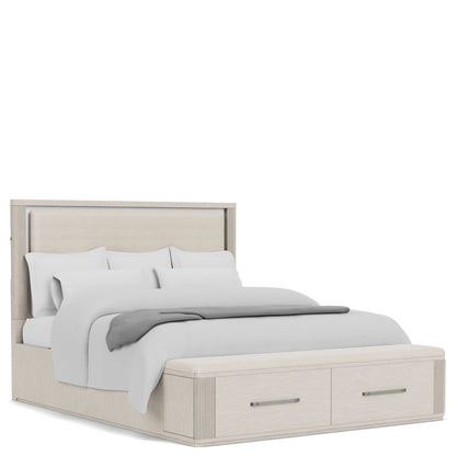 Alexis - Queen Storage Footboard - Latte Essence