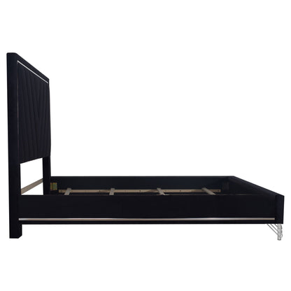 Ava - Eastern King Headboard, Footboard & Slat Kit - Ebony