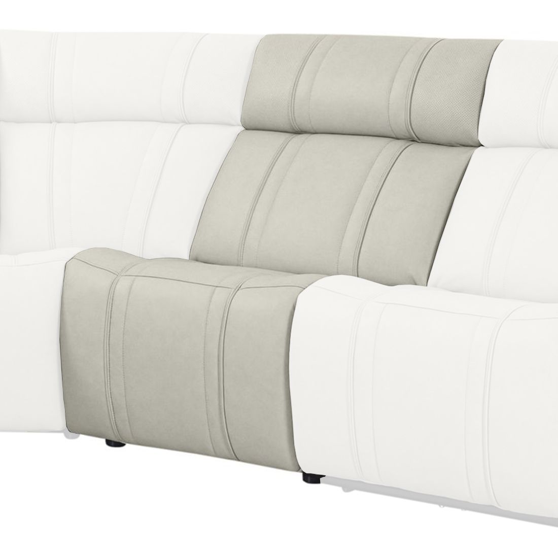 Sausalito - Armless Chair - Platinum Envy
