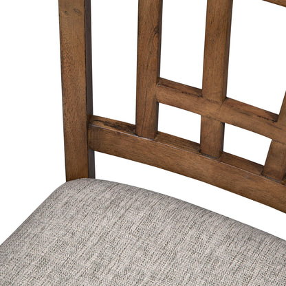Santa Rosa - Lattice Back Counter Chair - Antique Honey