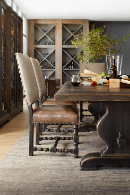 Hill Country - Bandera 86" Table With 2-18" Leaves - Dark Brown