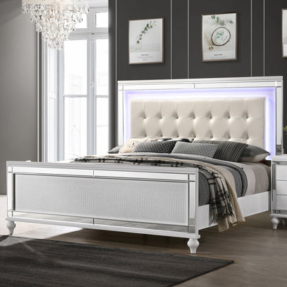 Valentino - 5/0-6/6 Queen/King Side Rails - White