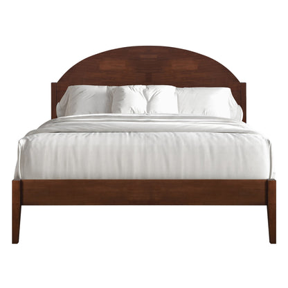Rowland - 5/0 Queen Solid Wood Arched Headboard - Walnut