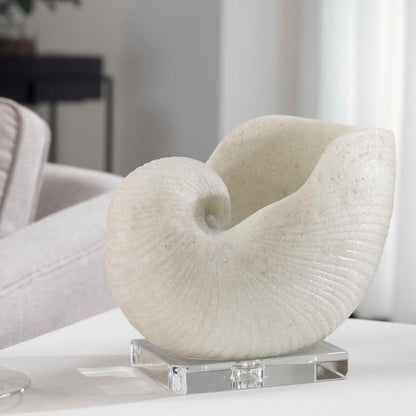 Nautilus Shell - Sculpture - White