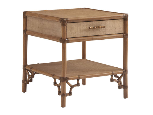 Key Biscayne - Bayfront Rectangular End Table - Light Brown