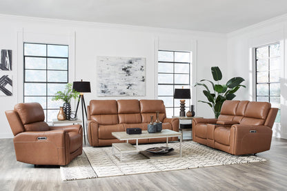 Hancock - Zero Gravity Power Reclining Console Loveseat P3
