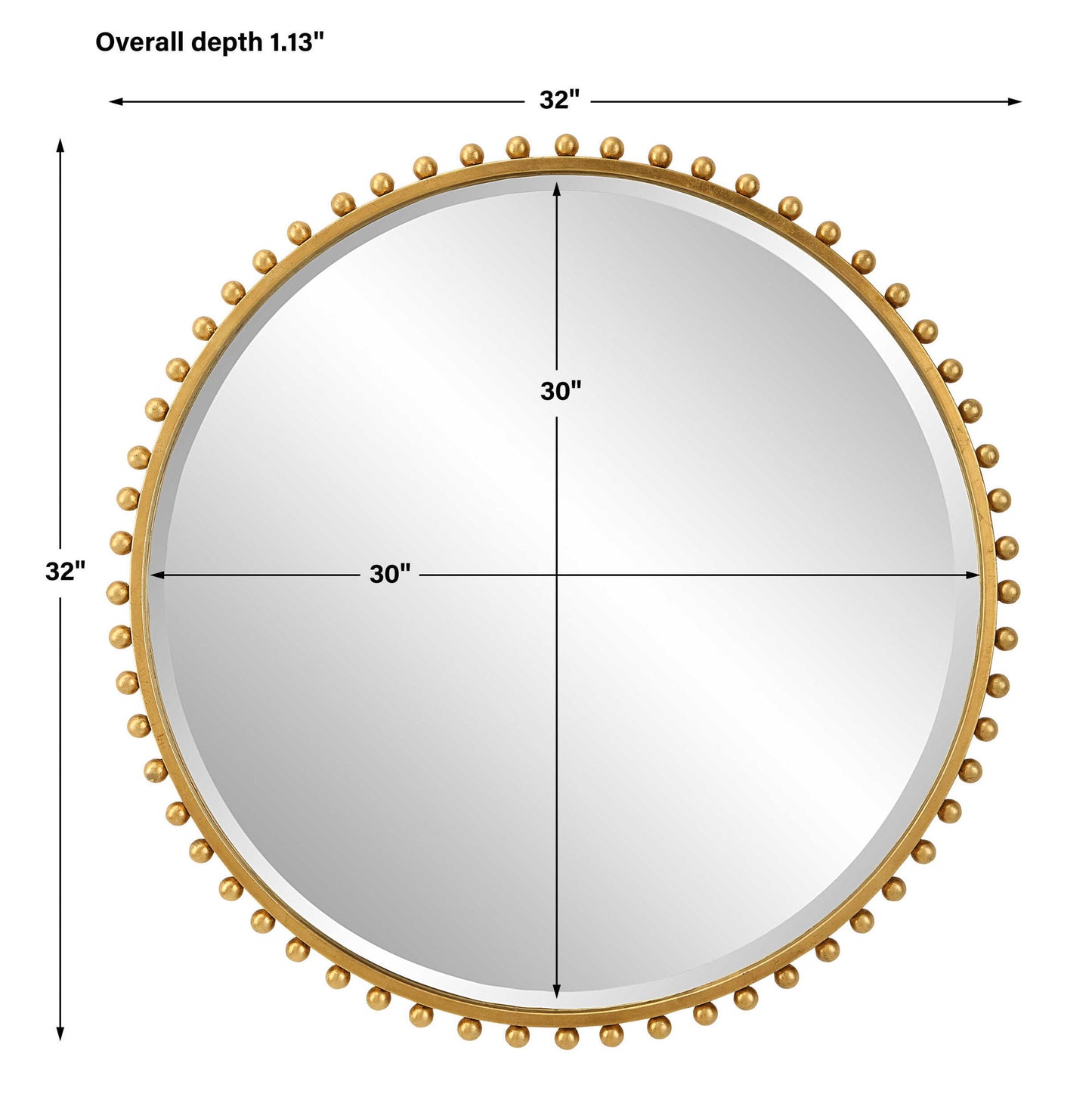 Taza - Round Iron Mirror
