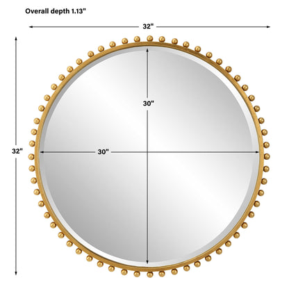 Taza - Round Iron Mirror