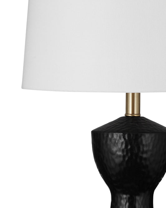 Asheland - Black Table Lamp - Sleek / Black Texture