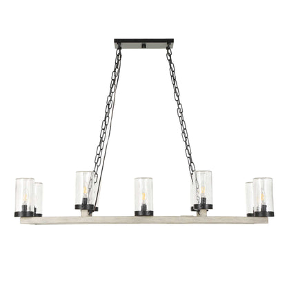 Edgecomb - 10 Light Indoor-Outdoor Chandelier - Black / Gray