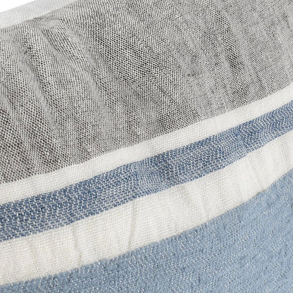 Lima - ST Pillow - Capri Blue / Dark Gray