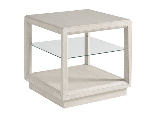 Copacabana - Altura Square End Table - White