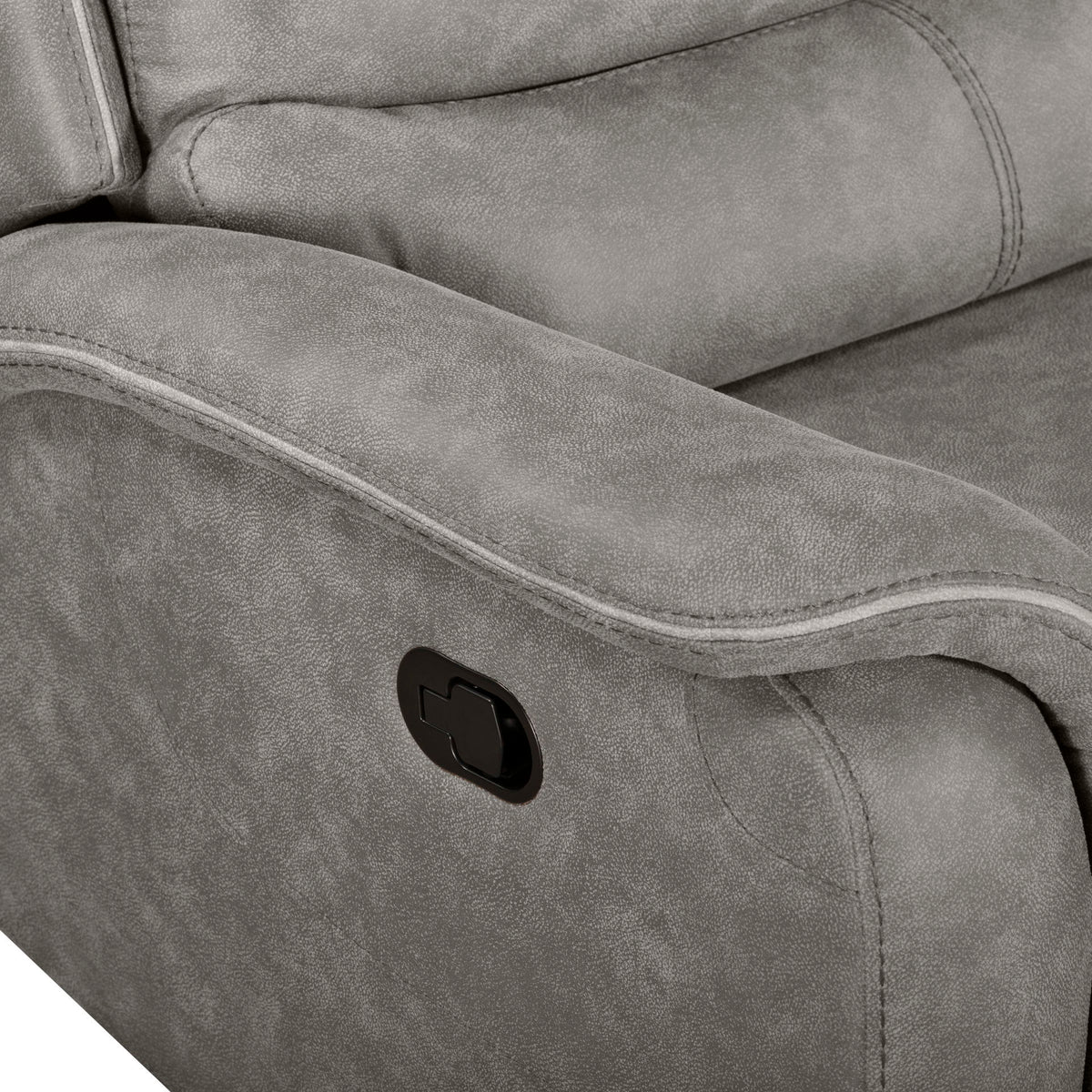 Kamari - LAF Console Loveseat With Dual Recliner - Gray