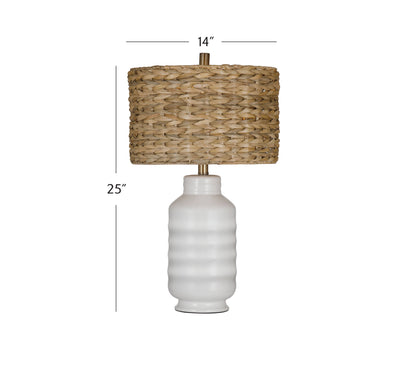 Tigris - Table Lamp - White / Light Brown
