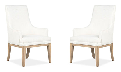 Coventry - Upholstered Host Chair (Set of 2) - Honey Maple
