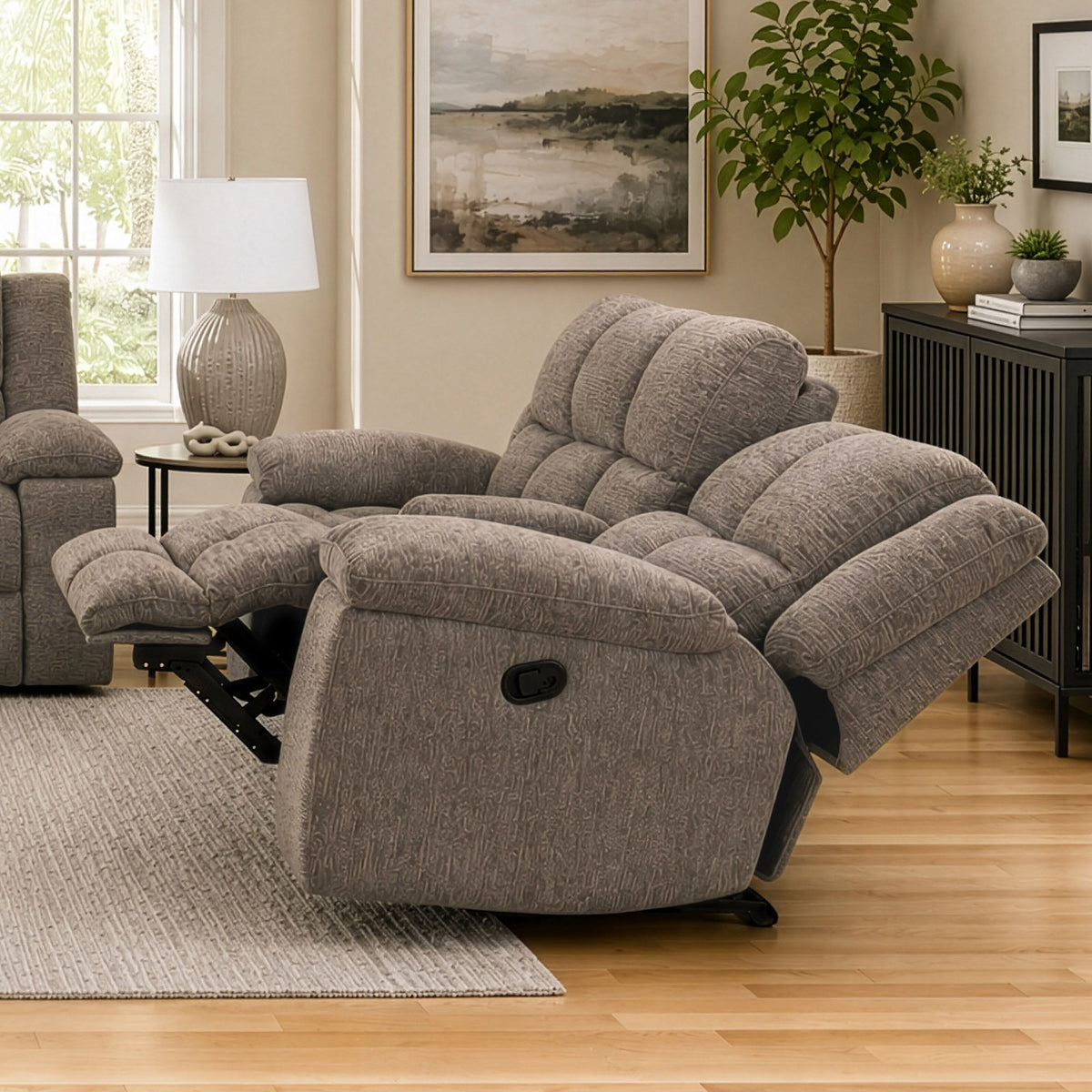 Buster - Manual Reclining Console Loveseat