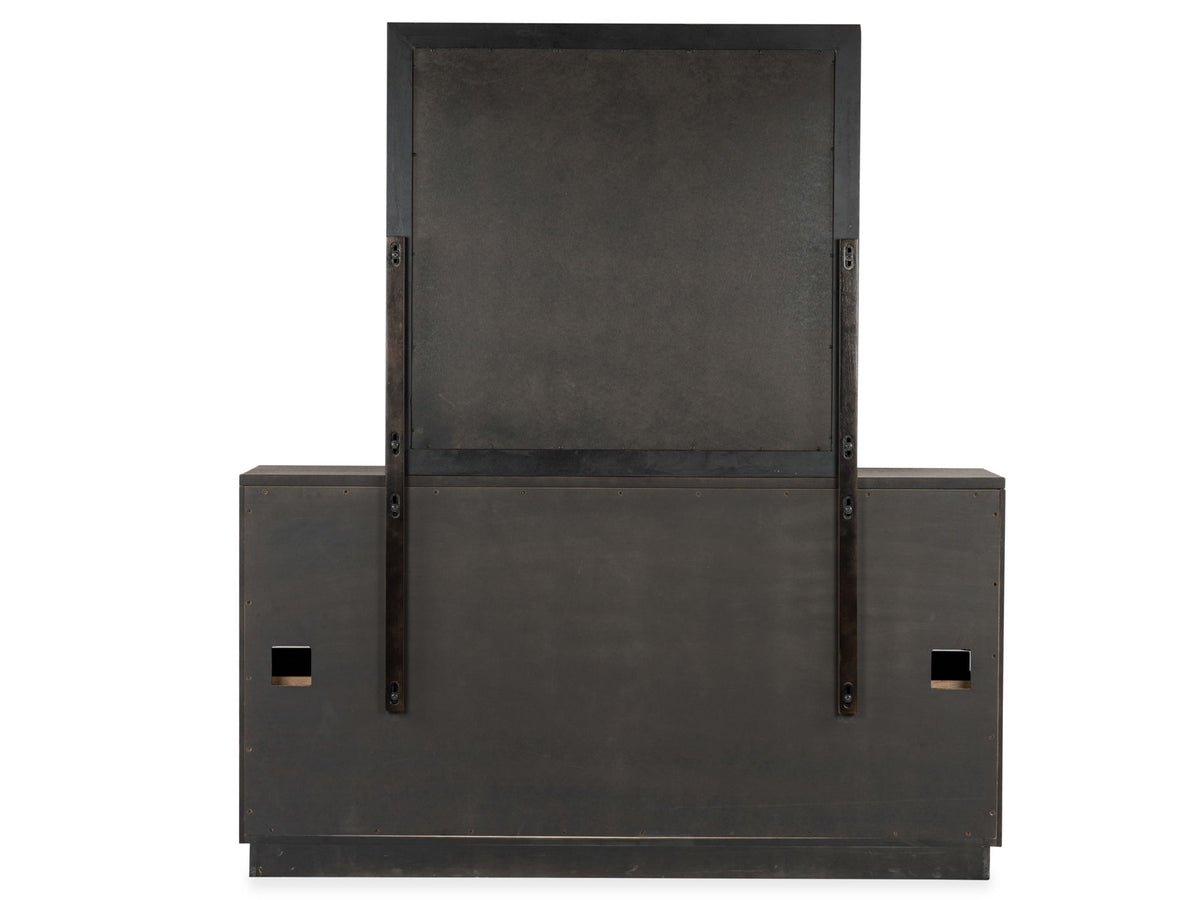 Selena - Double Drawer Dresser With Landscape Mirror - Brown
