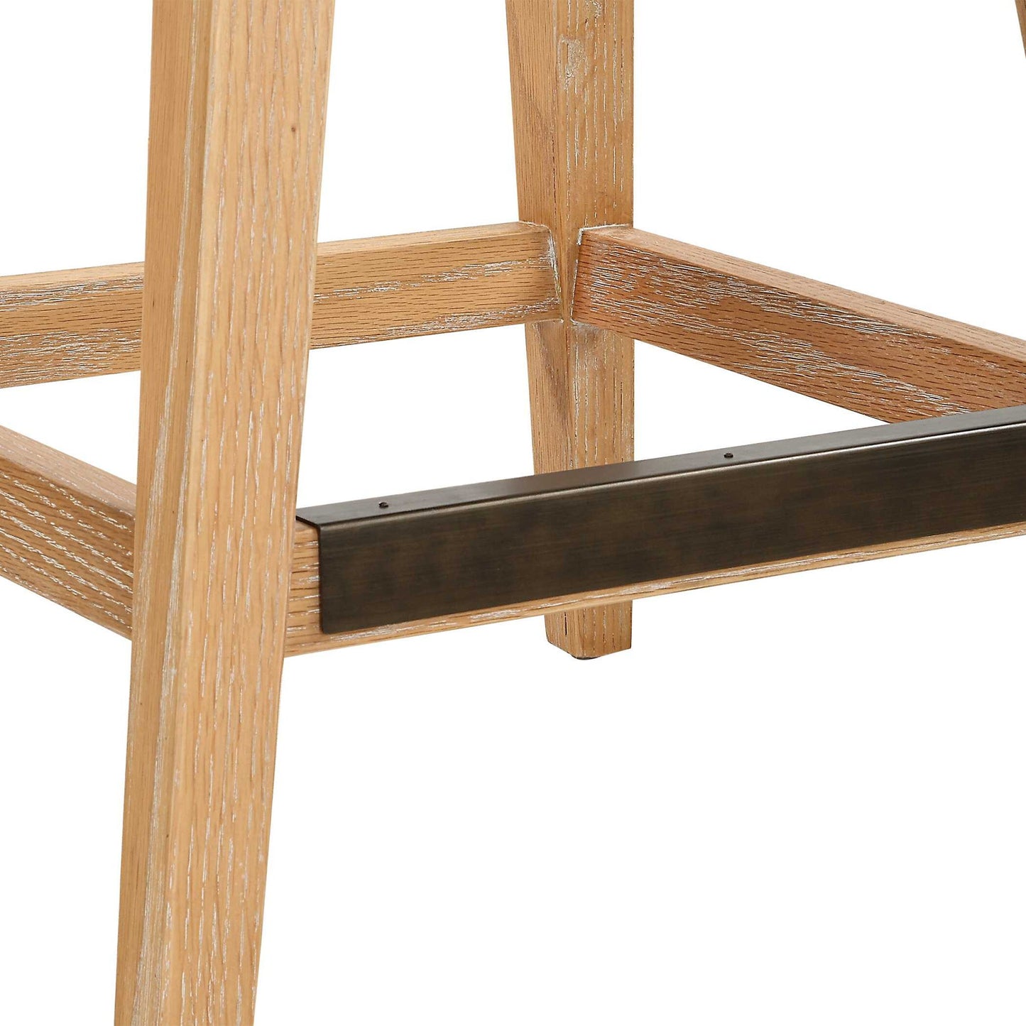 Klismos - Fabric Counter Stool - Off-White