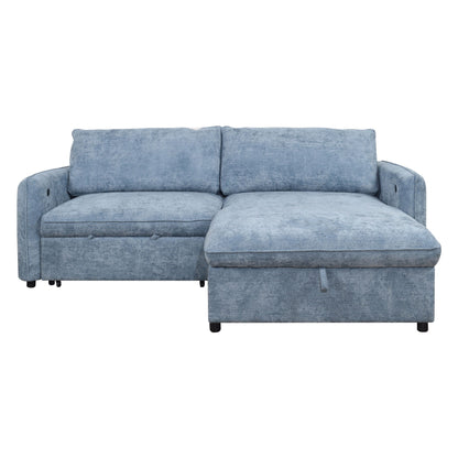 Finn - Storage Chaise - Blue