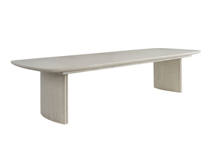 Copacabana - Amador Double Pedistal Dining Table - White