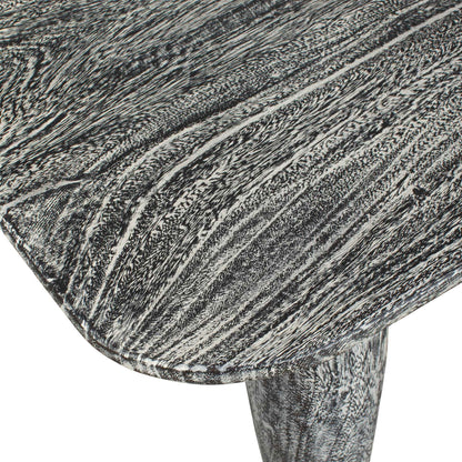 Fade To Black - Wood Bench - Black / White