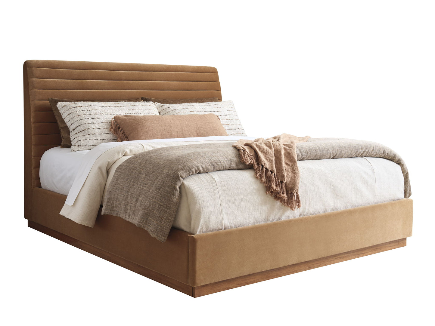 La Costa - Coronado Upholstered Headboard 6/6 King - Dark Brown