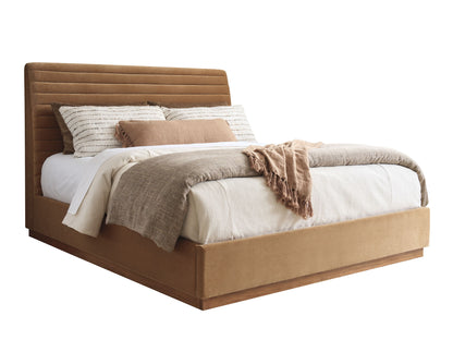 La Costa - Coronado Upholstered Headboard 6/6 King - Dark Brown
